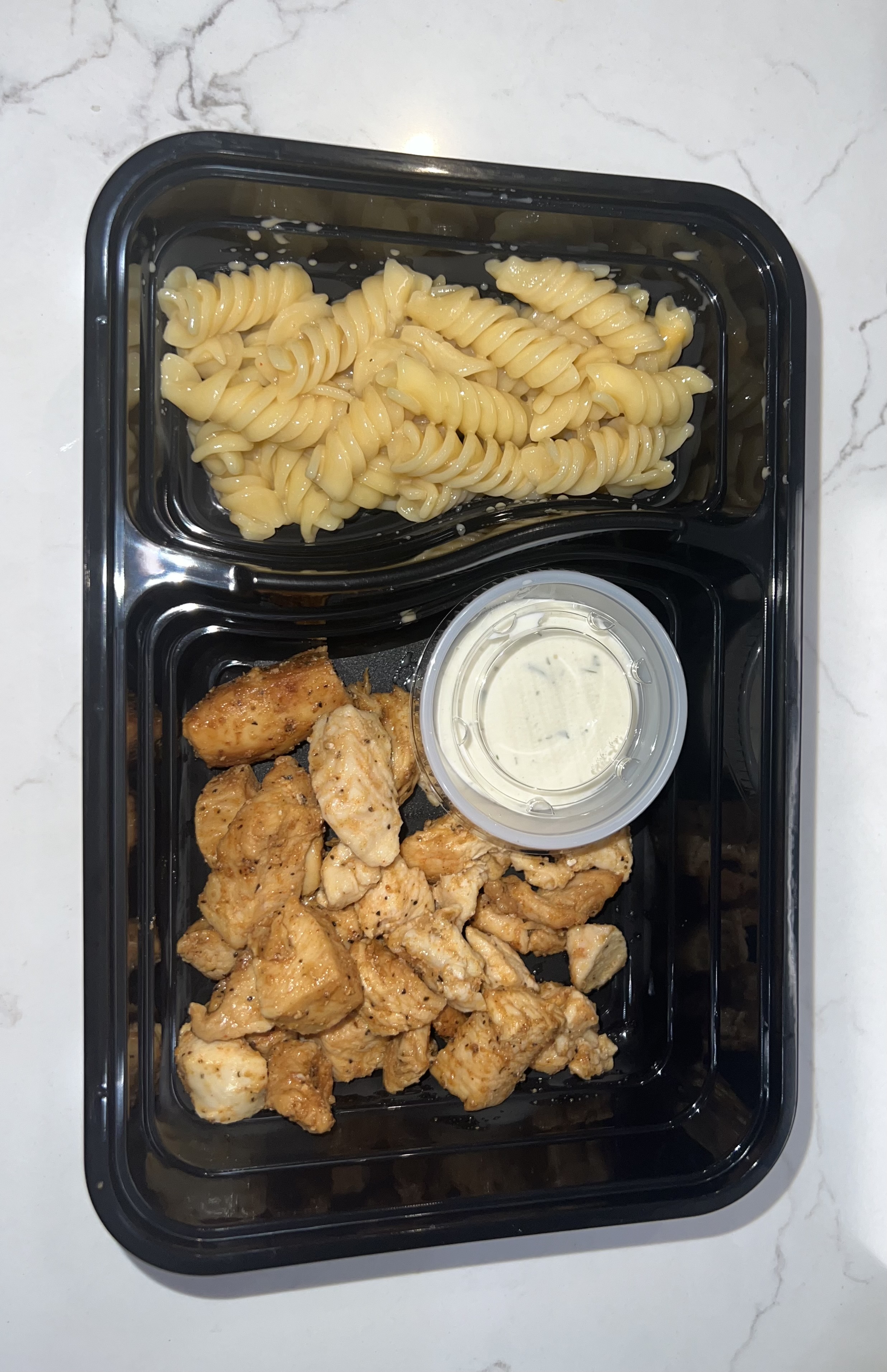 Chicken Strips and Mac at Goodness Gracious Catering