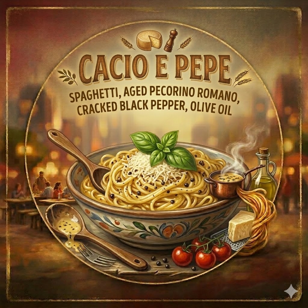 Cacio e Pepe at Pasta Nation