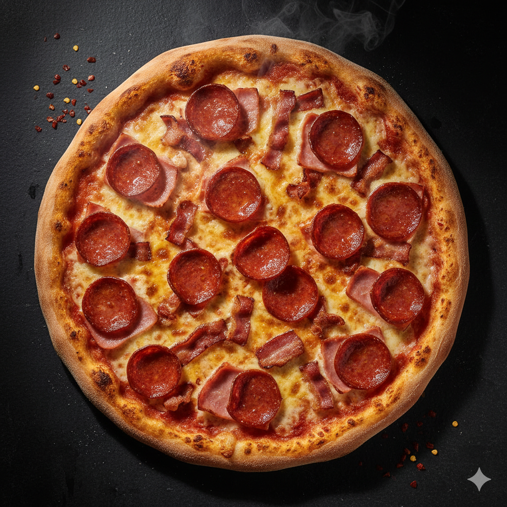 The Meats Pizza (10 inch) at Backyard Pizza Co