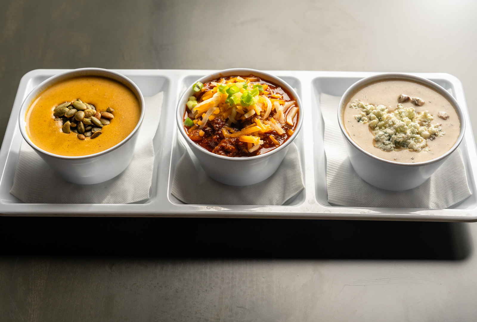 Soup Flight at The White Oak Tavern