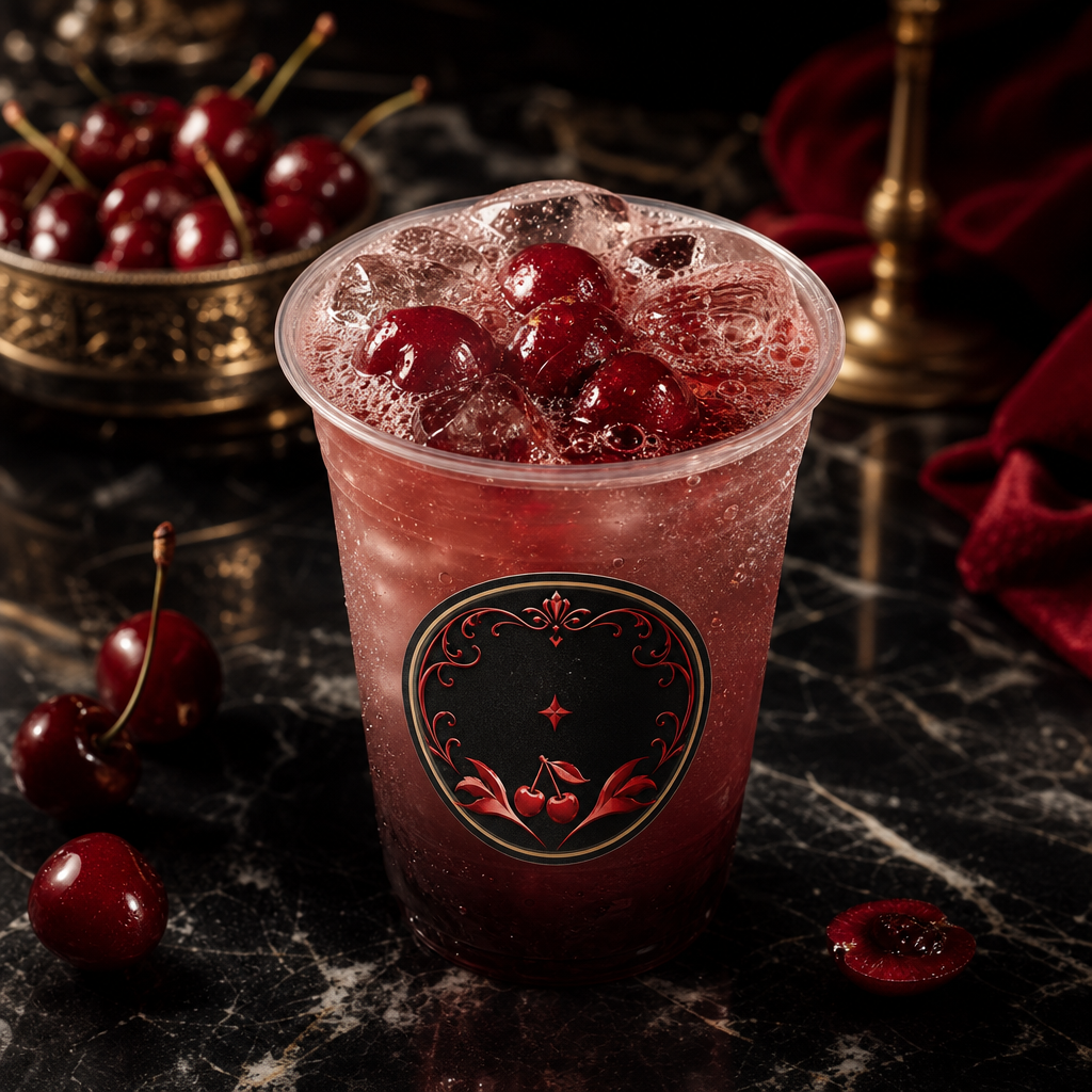 Lucky Cherry Refresher from Lady Luck Coffee