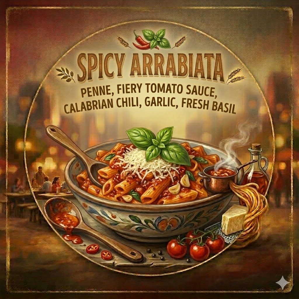 Spicy Arrabiata at Pasta Nation
