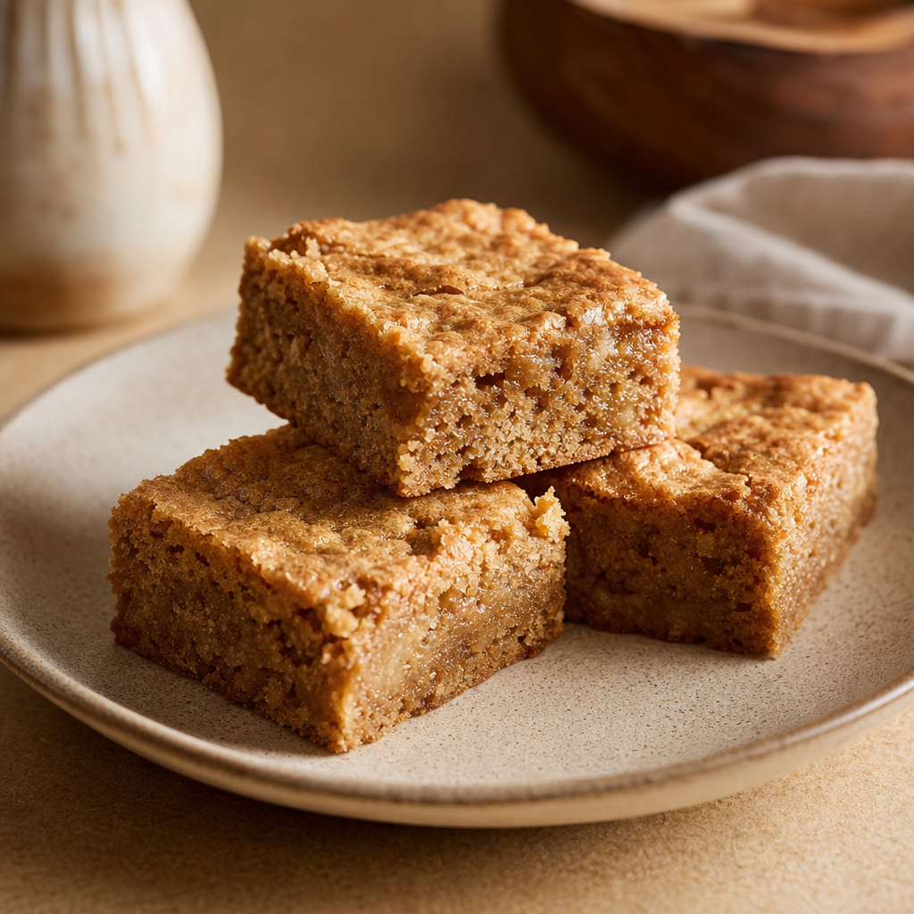 Brown Butter Sourdough Blondies from Sidequest Sourdough
