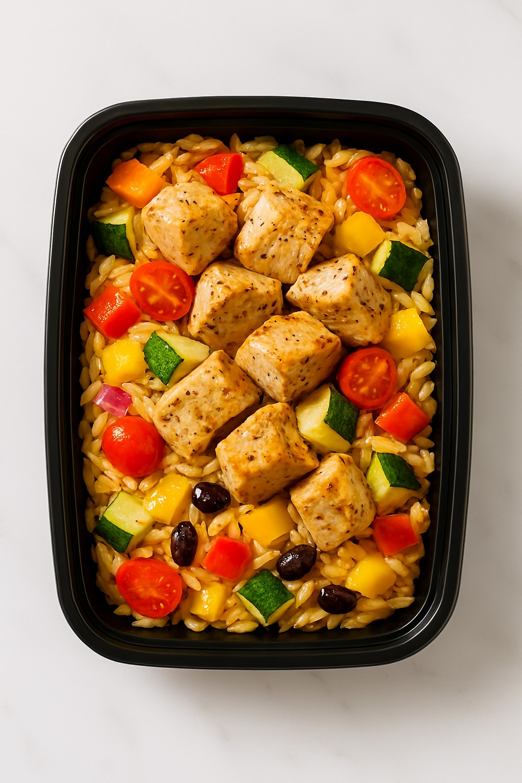 Honey Dijon Chicken and Orzo at Goodness Gracious Catering