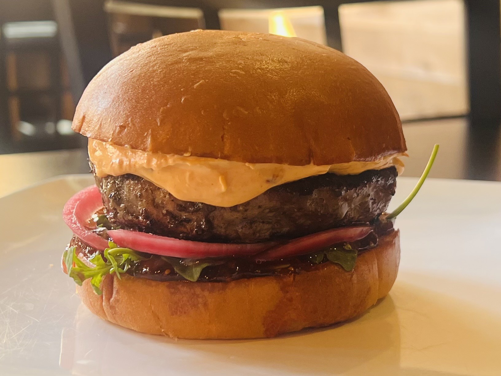 Burger of the Month – October:  Figmento Of Your Imagination Burger at The White Oak Tavern