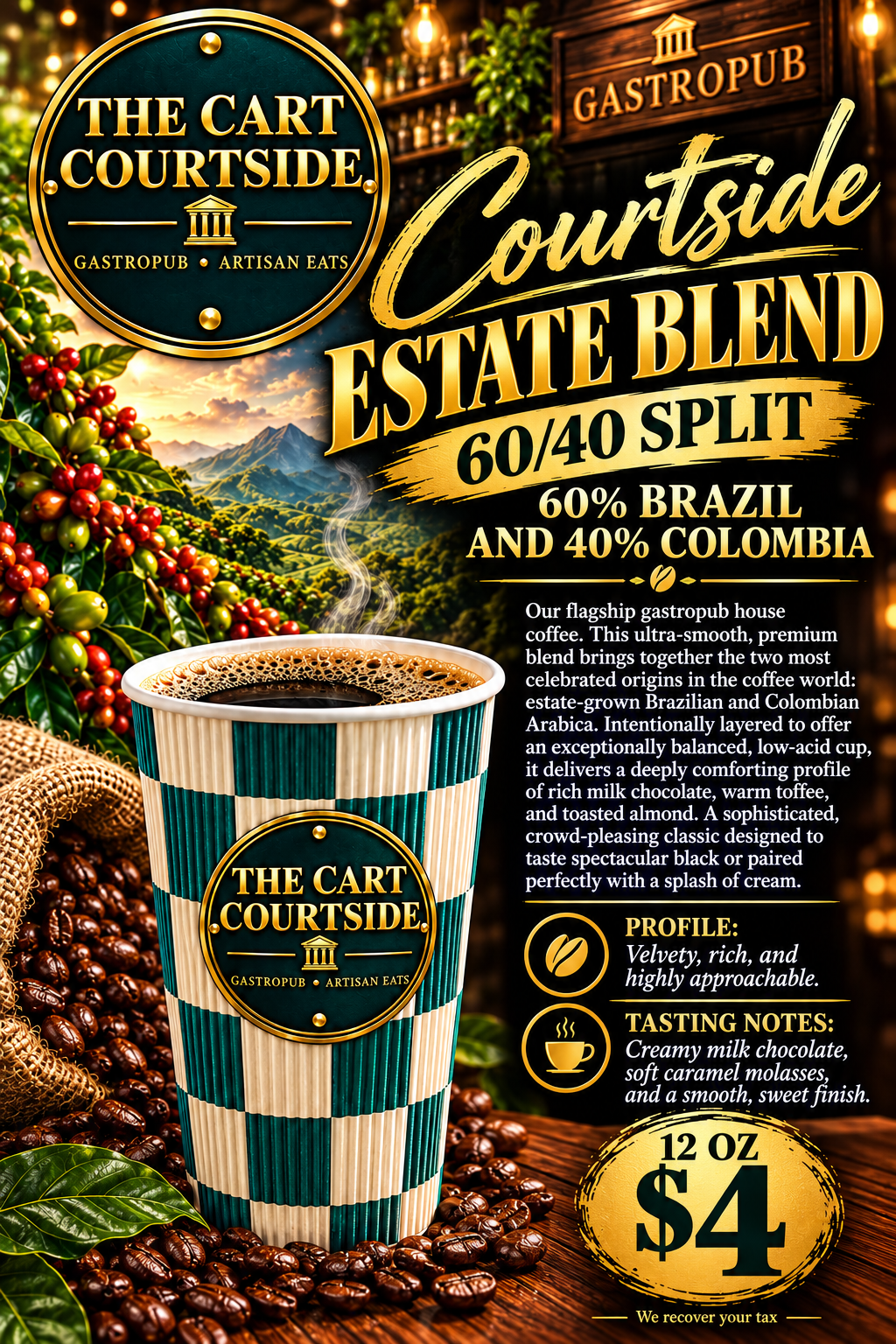 Courtside Estate Blend🫘 from The Cart Courtside