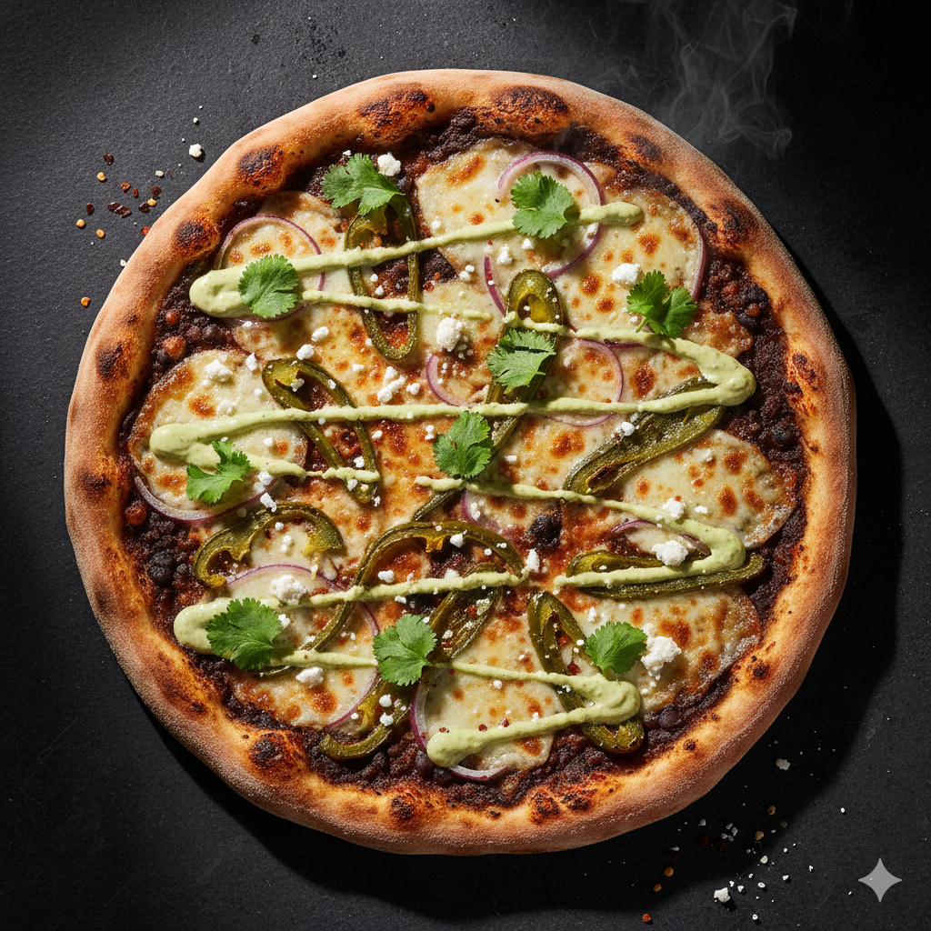 Midnight Poblano (10 inch) at Backyard Pizza Co