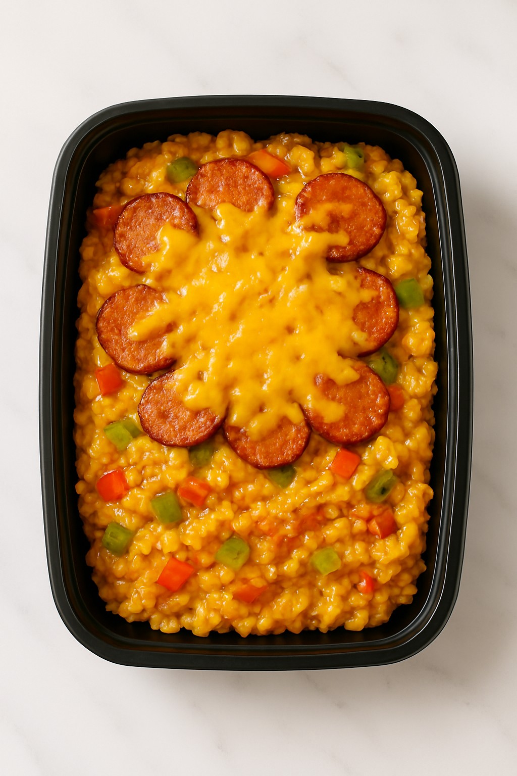 Cheesy Sausage and Rice at Goodness Gracious Catering