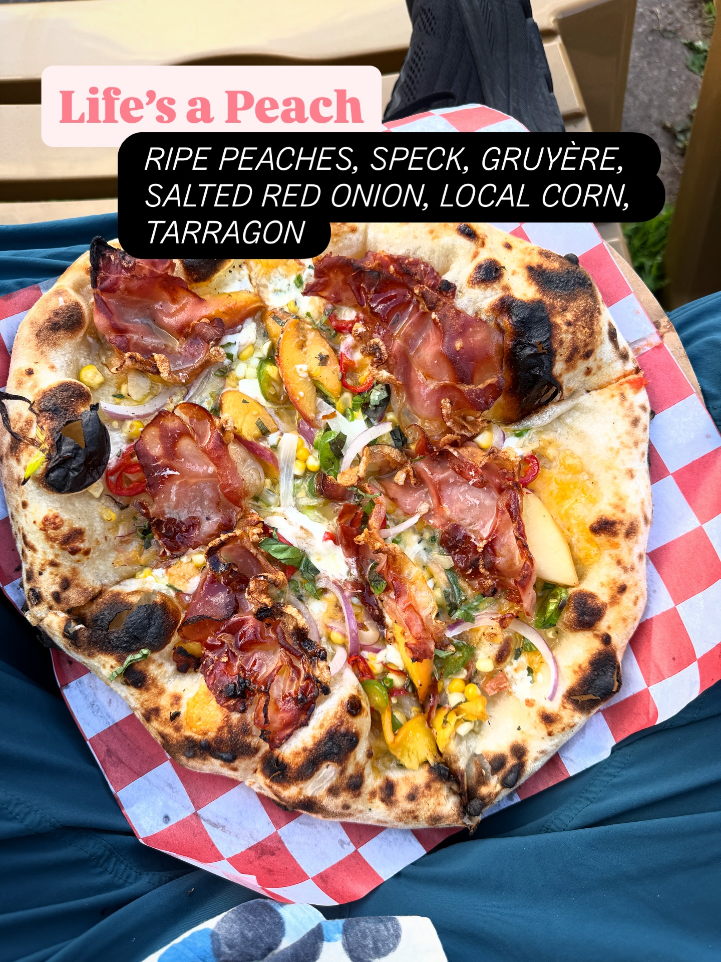 Life's a Peach at Tiny Pizza Kitchen
