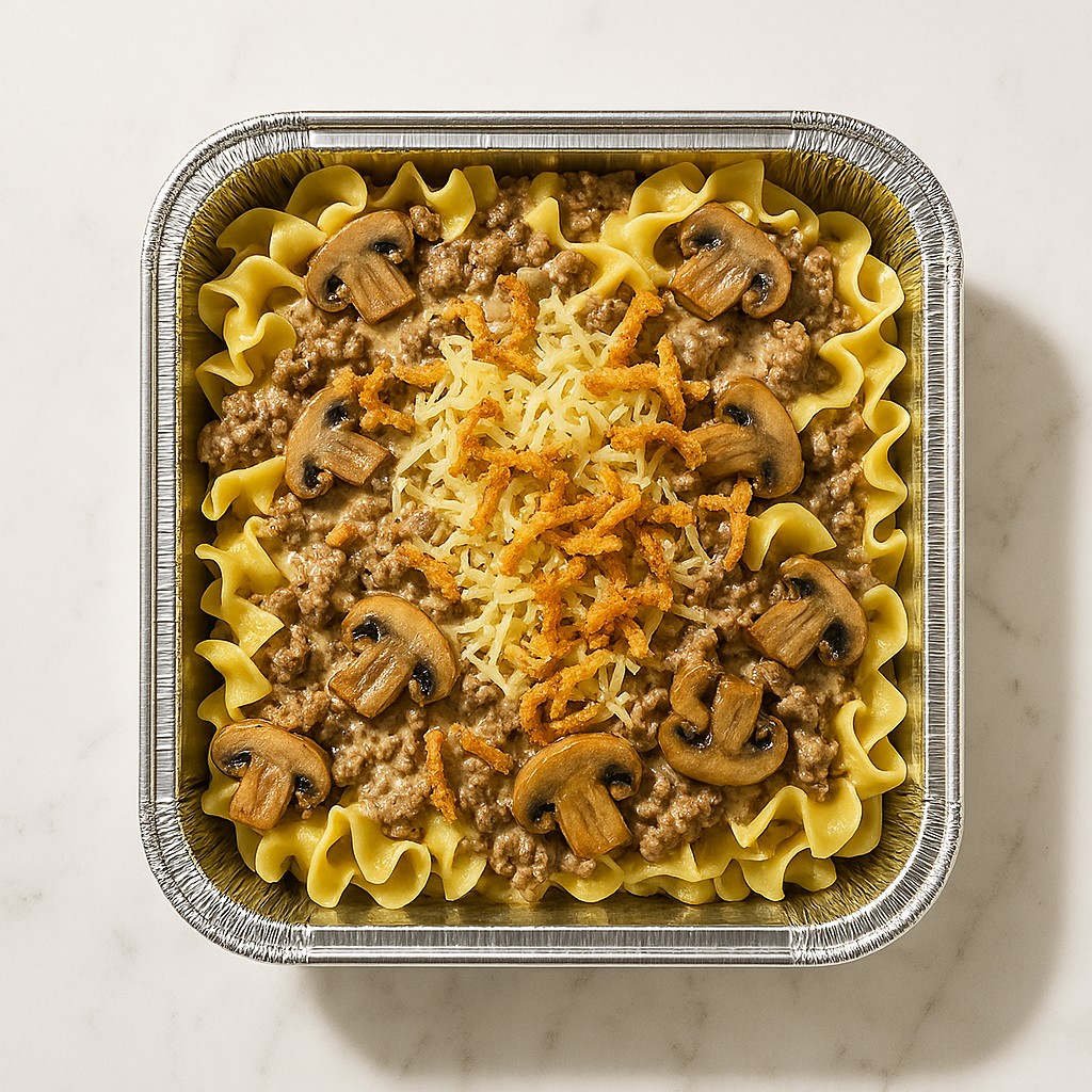 Beef Stroganoff at Goodness Gracious Catering