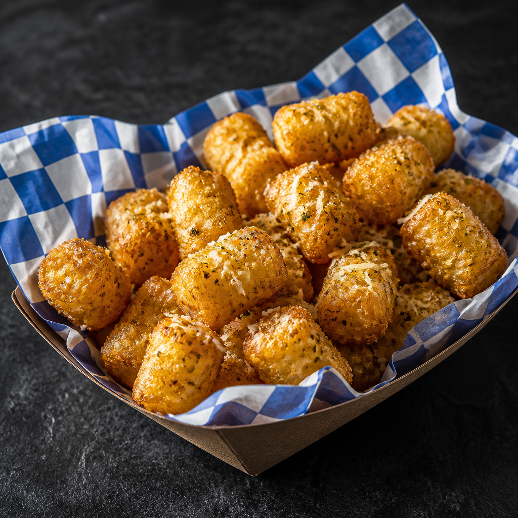 Garlic Tots from Tommy Want Wingy