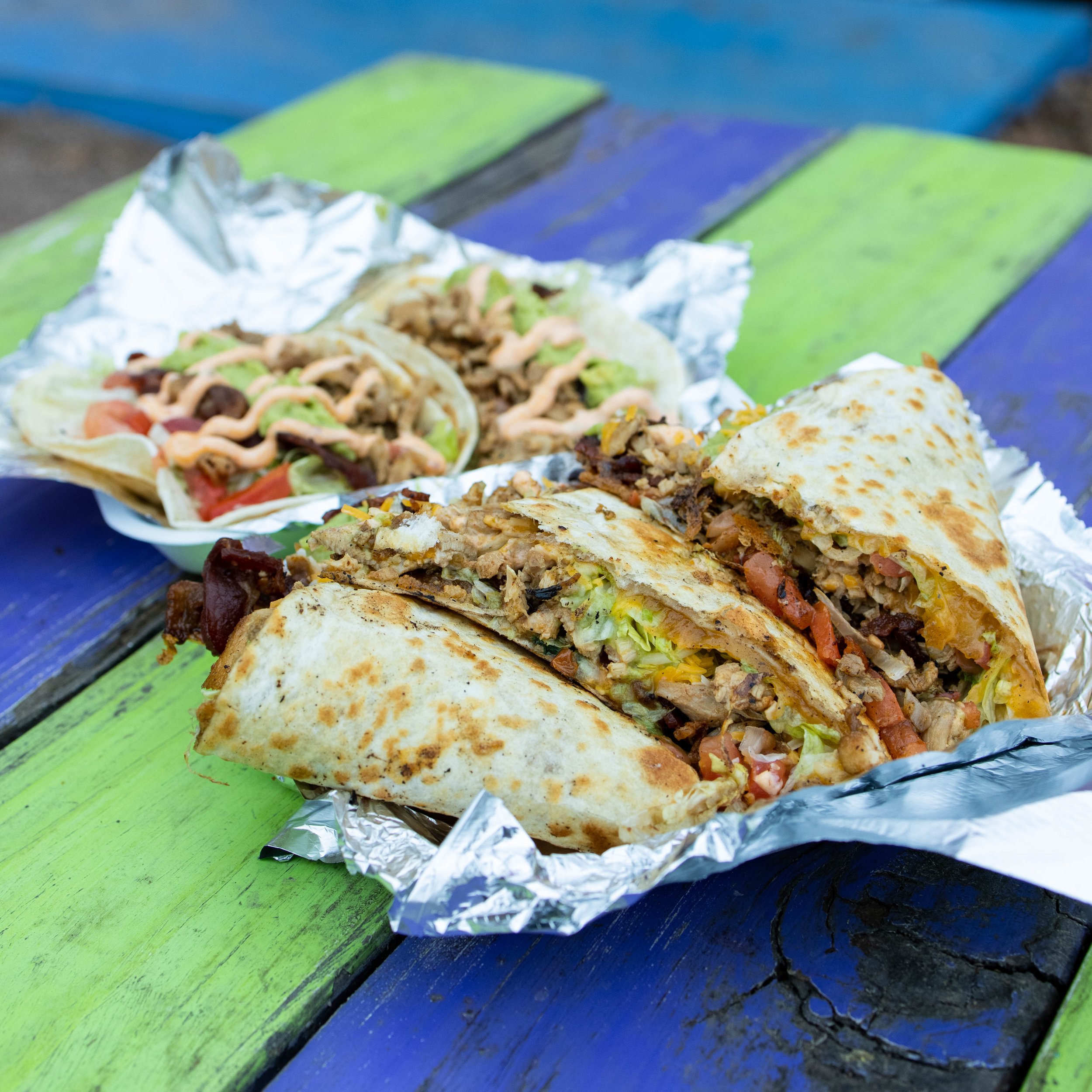 Chicken BLT Quesadilla at Taco Baby