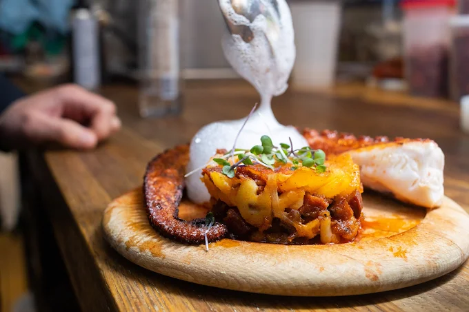 Grilled Octopus at Bota Tapas & Paella Bar
