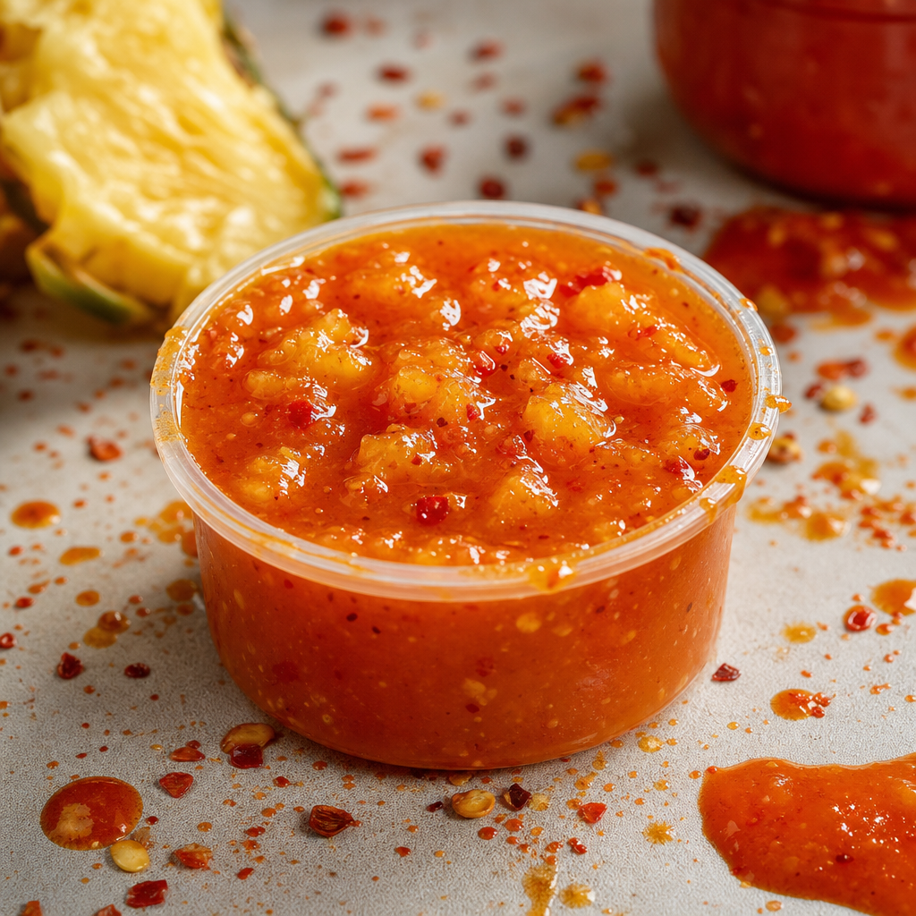 Sauce: Spicy Pineapple from Tommy Want Wingy