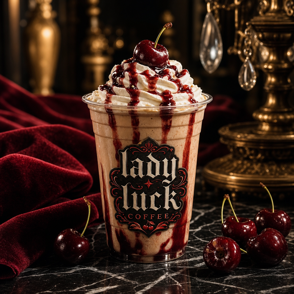 Cherry Jubilee Latte from Lady Luck Coffee