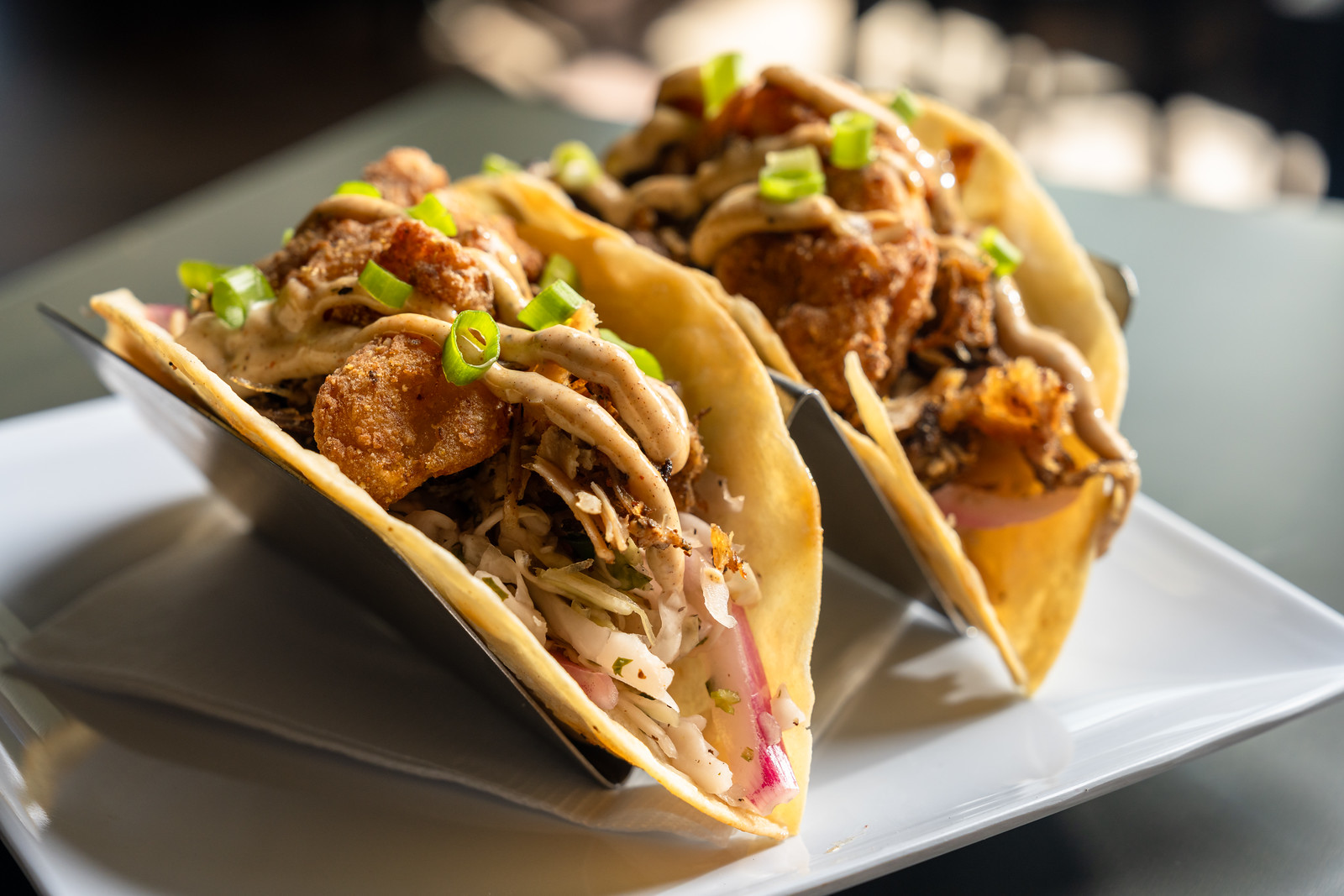 Coconut Pork Tacos (2) at The White Oak Tavern