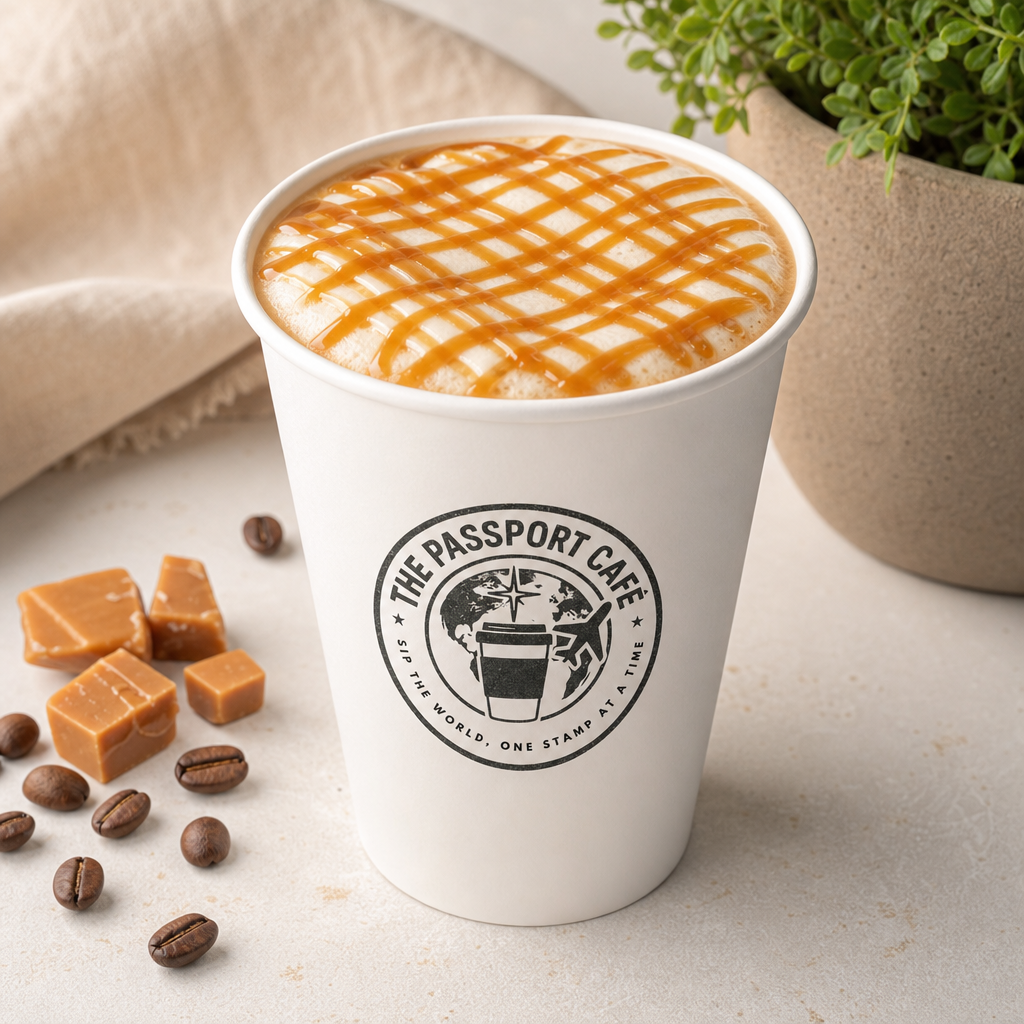 Caramel Macchiato at The Passport Cafe