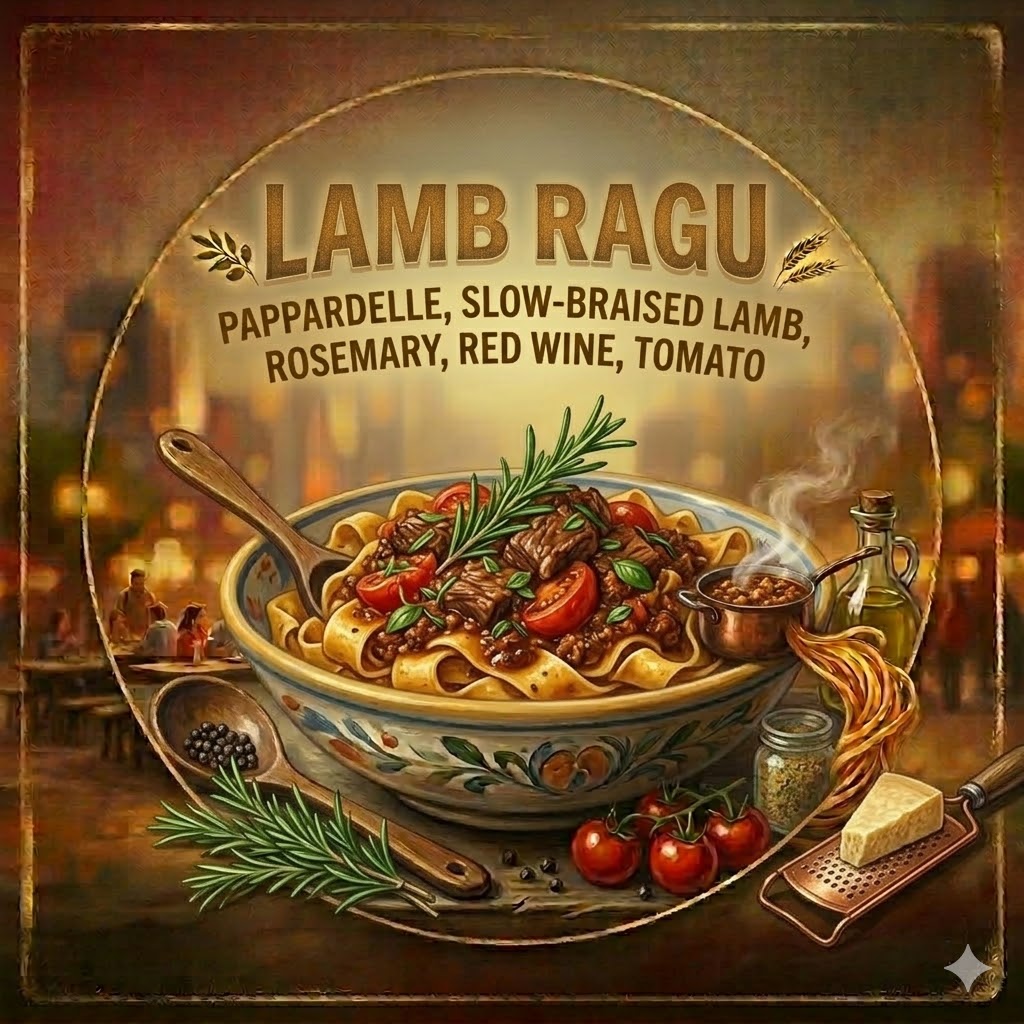 Lamb Ragu at Pasta Nation