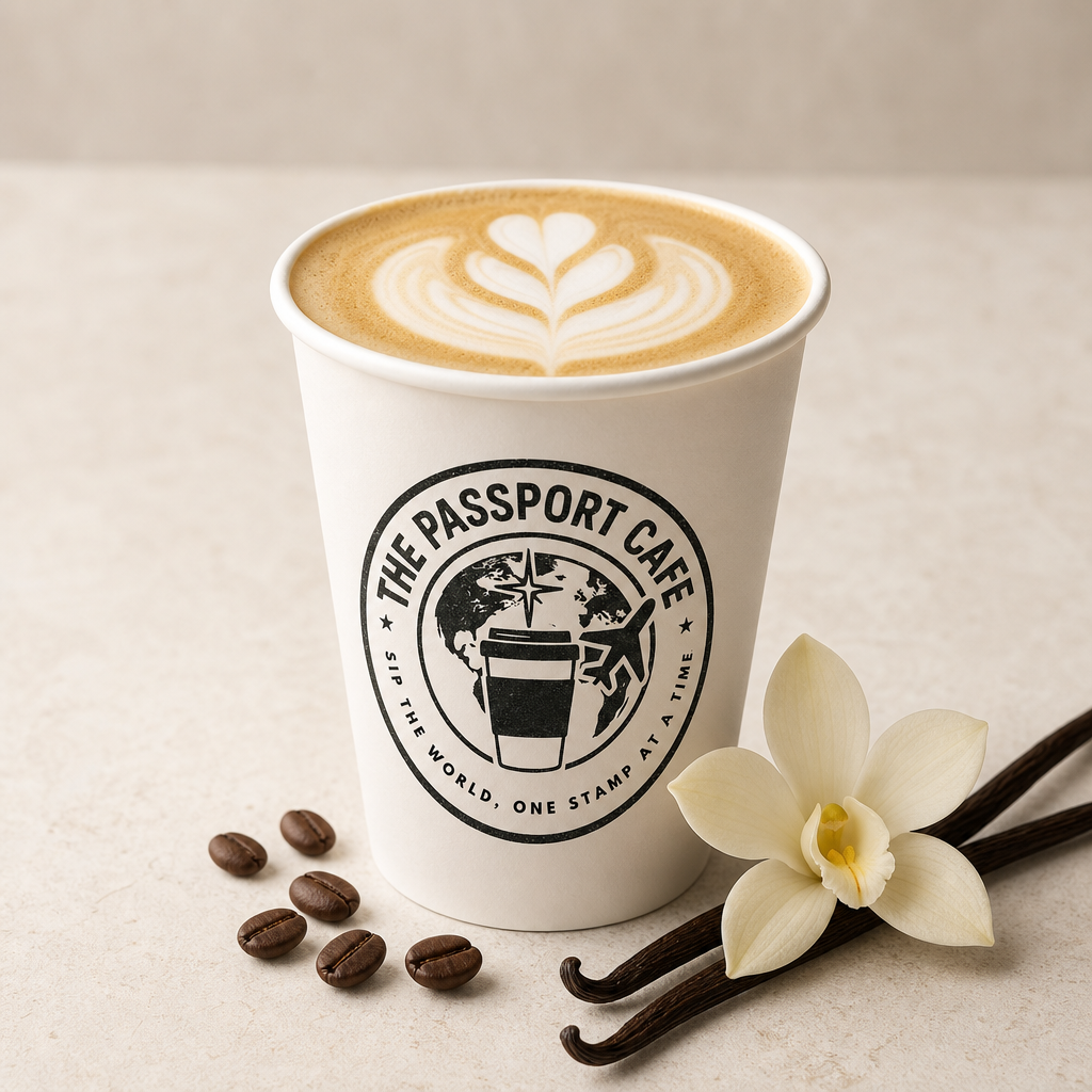 Vanilla Latte at The Passport Cafe