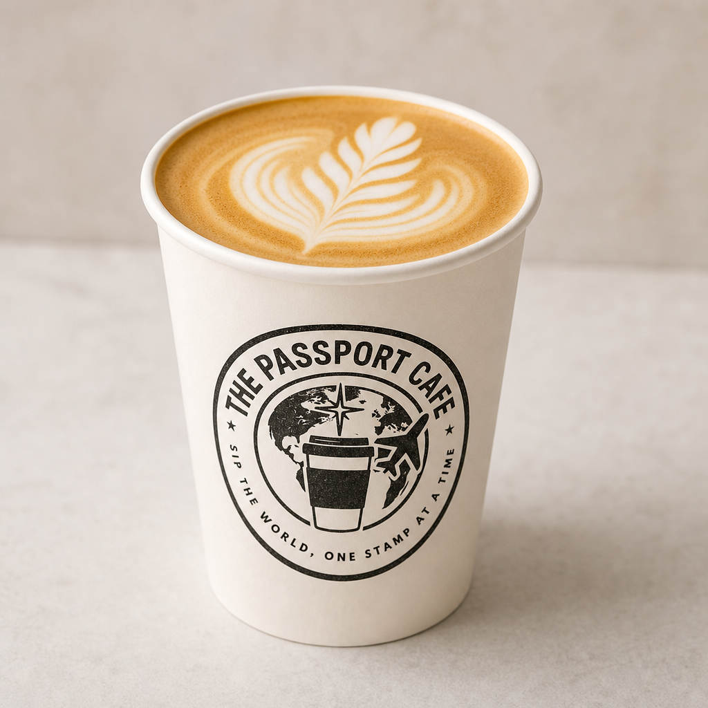 Latte at The Passport Cafe