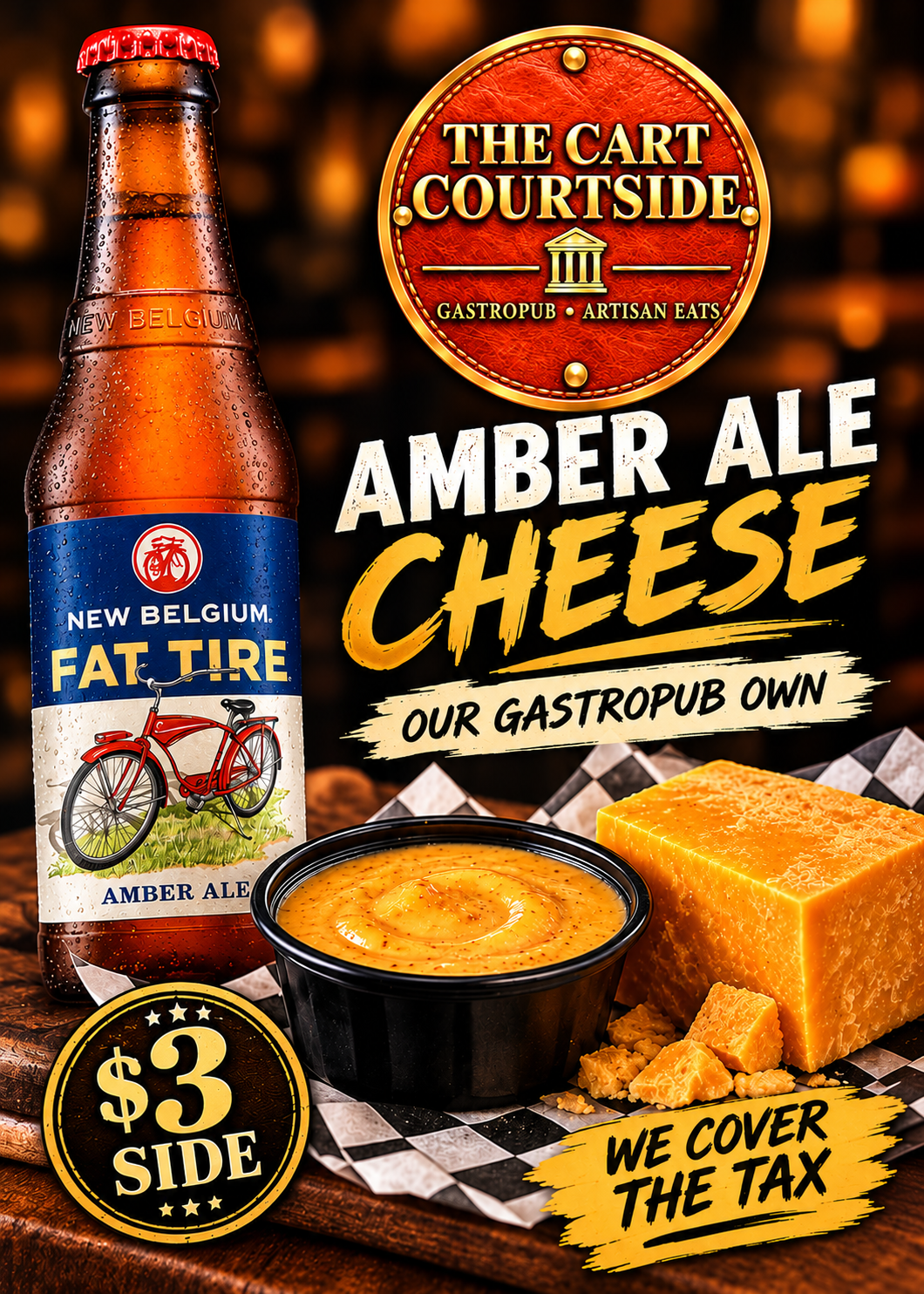 Amber Ale Cheese 🧀 from The Cart Courtside