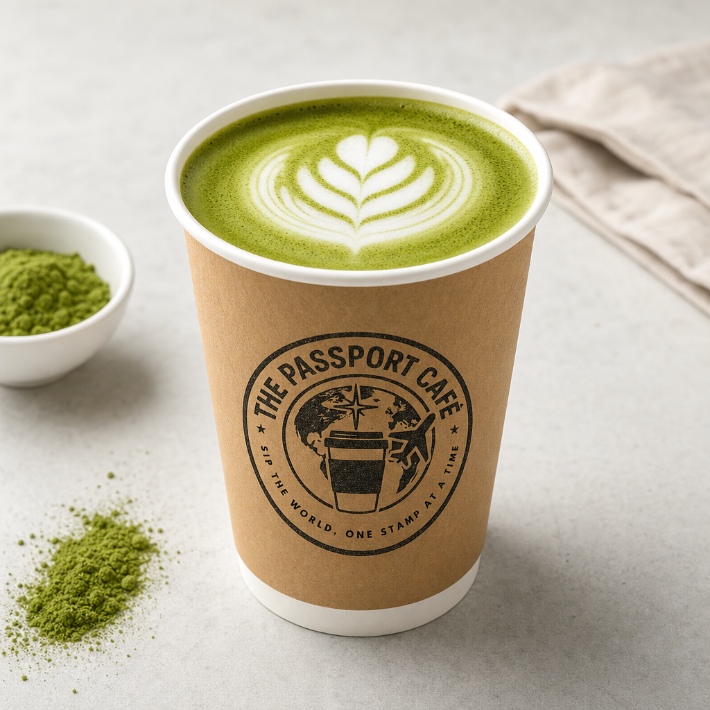 Matcha Latte at The Passport Cafe