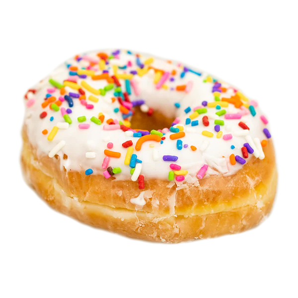 Vanilla Iced Glazed with Sprinkles at Cheese Kitchen