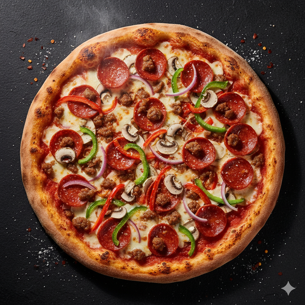 The Worx  (10 inch) at Backyard Pizza Co