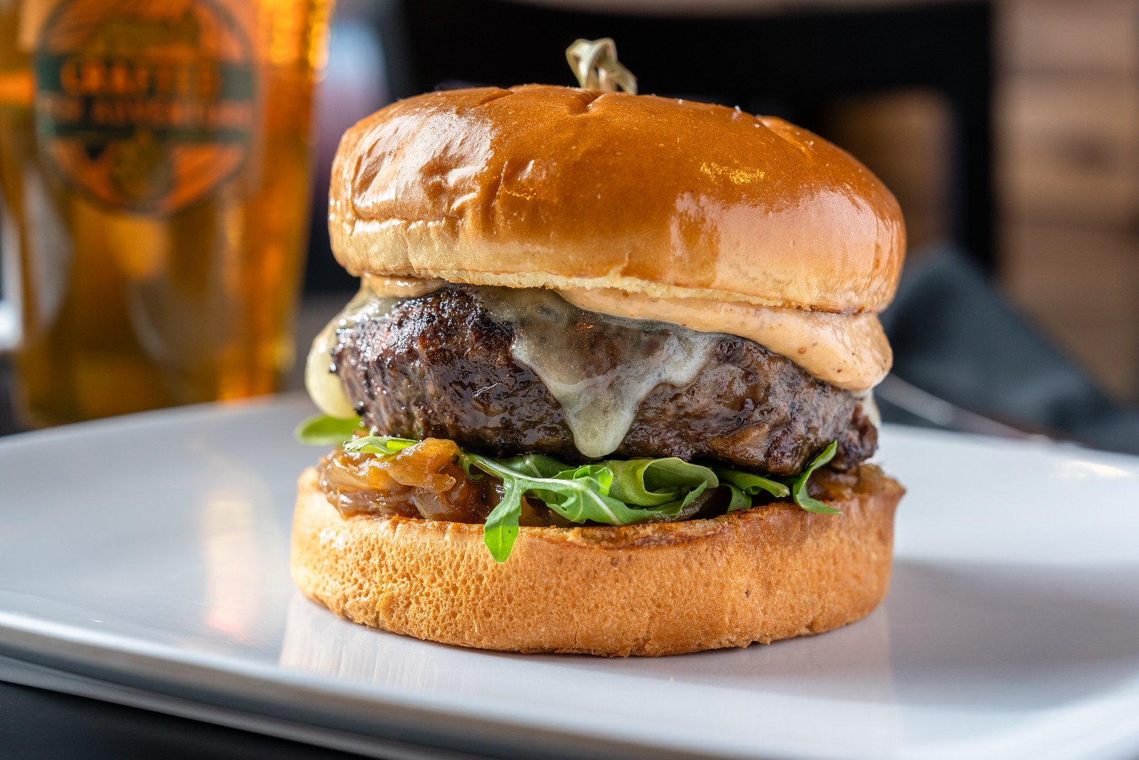 The White Oak Burger at The White Oak Tavern