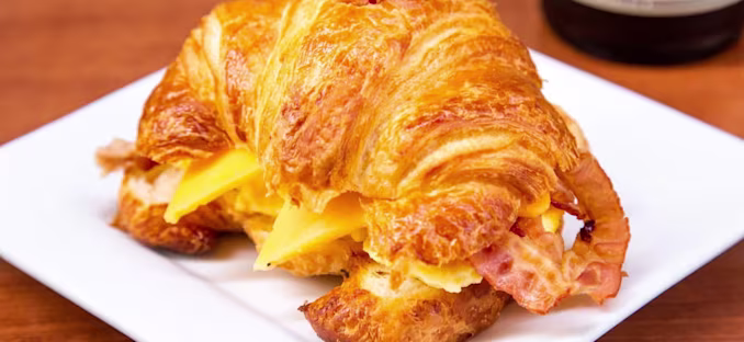 Croissant Breakfast Sandwich at Bota Tapas & Paella Bar