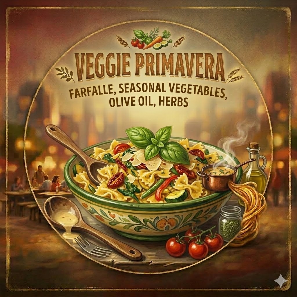 Veggie Primavera at Pasta Nation