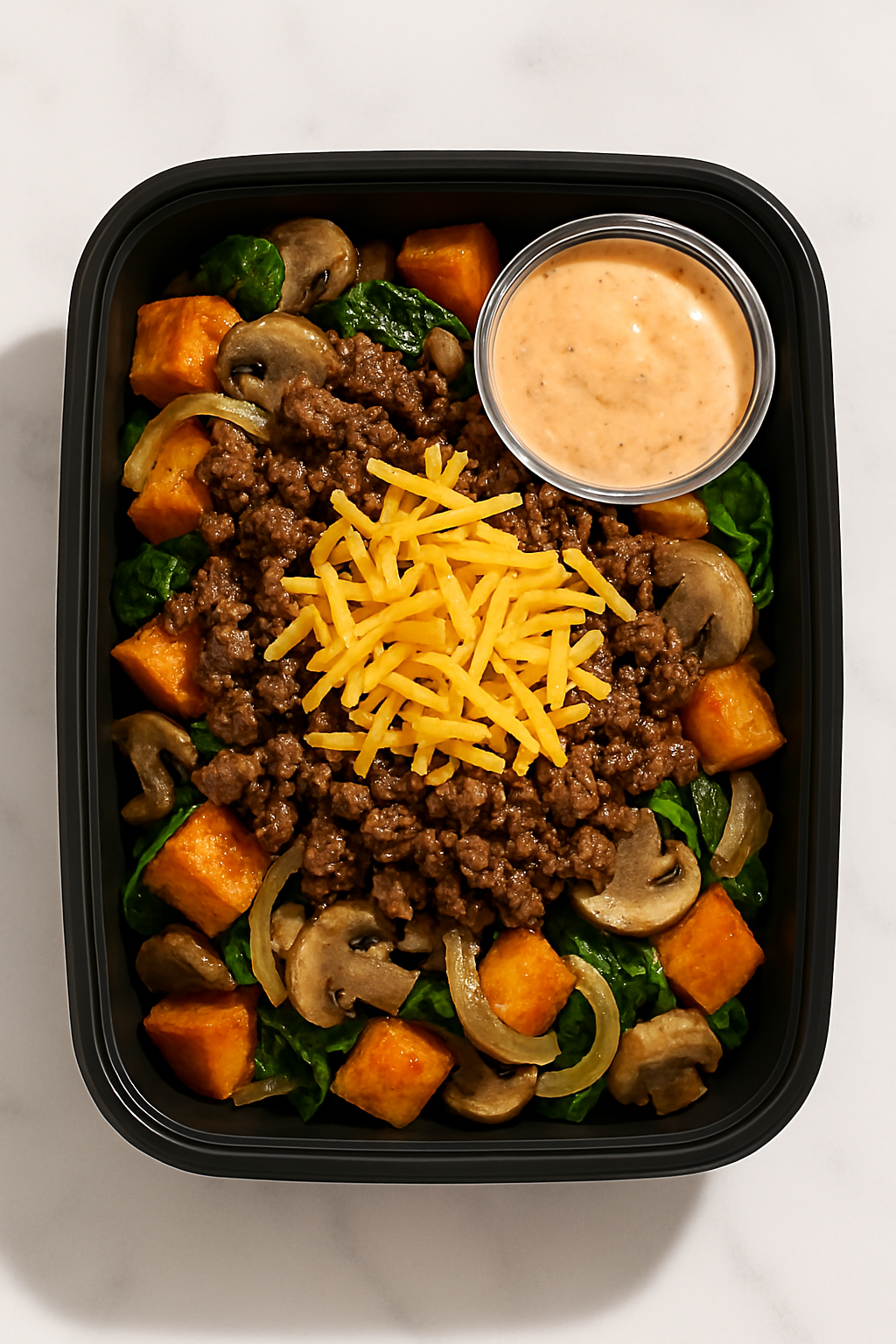 Paleo Burger Bowl at Goodness Gracious Catering