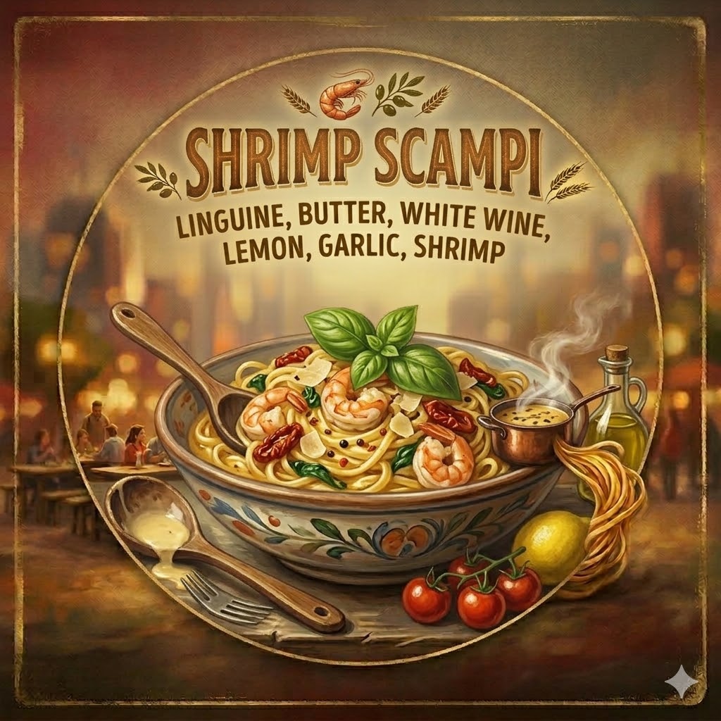 Shrimp Scampi at Pasta Nation