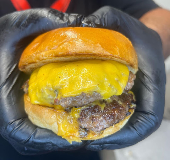 Double Cheese Burger at R&B Steak and Fries