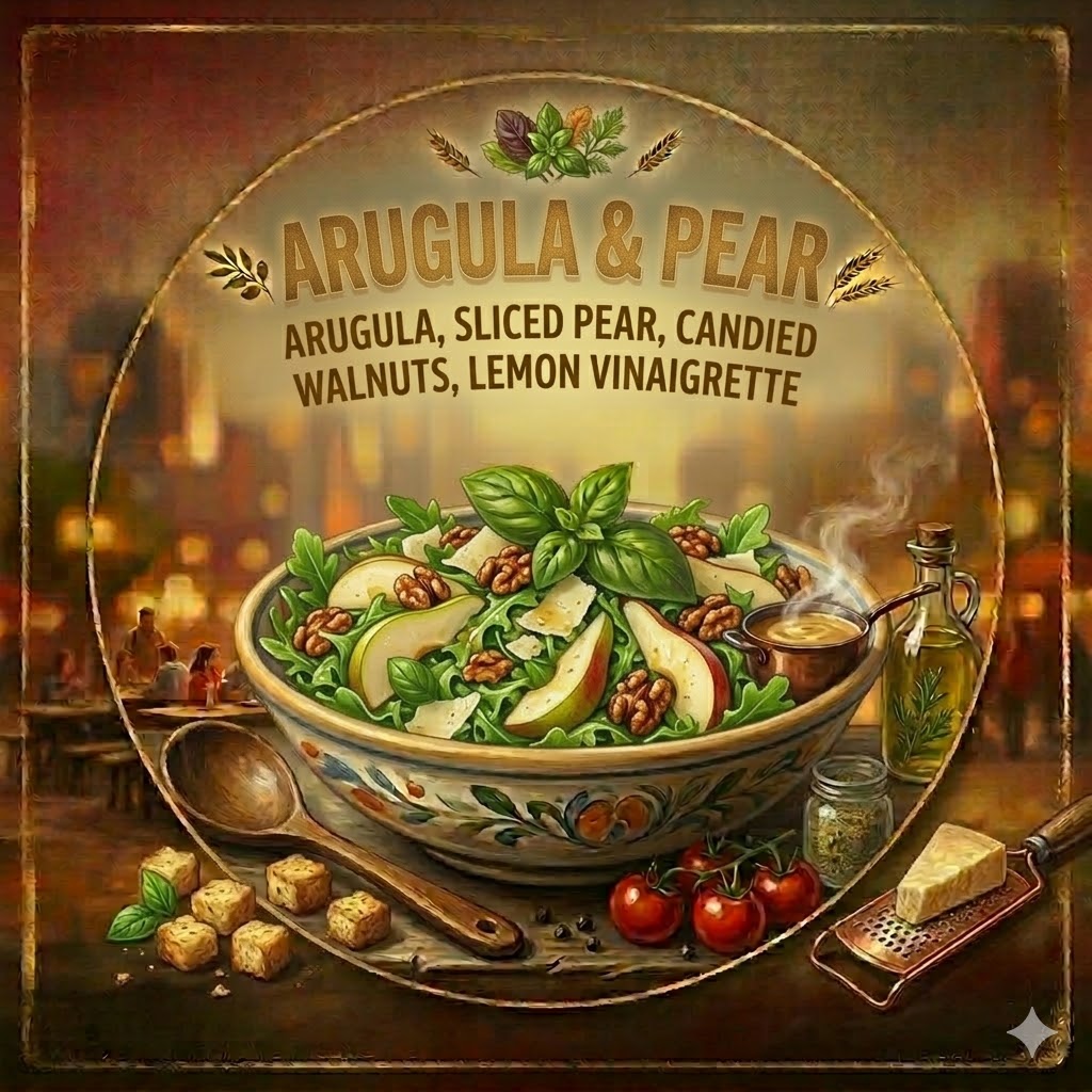 Arugula & Pear at Pasta Nation